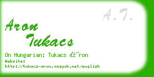 aron tukacs business card